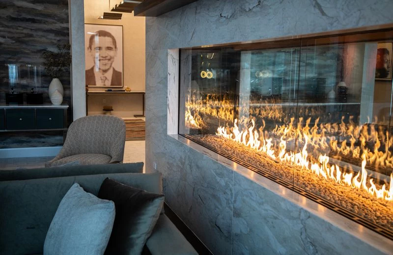 Room With Barack Obama Portrait