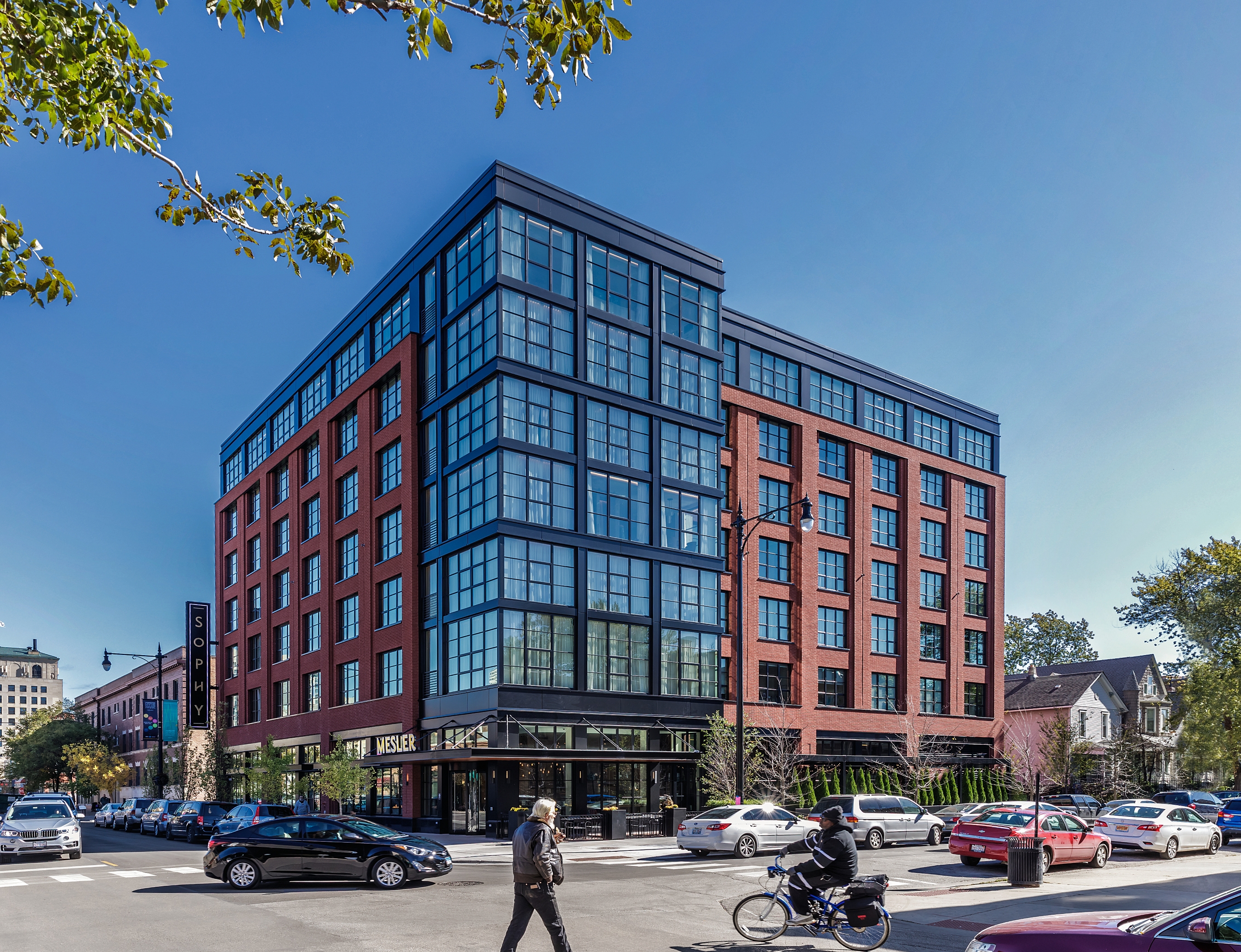 Street view exterior of Sophy Hotel