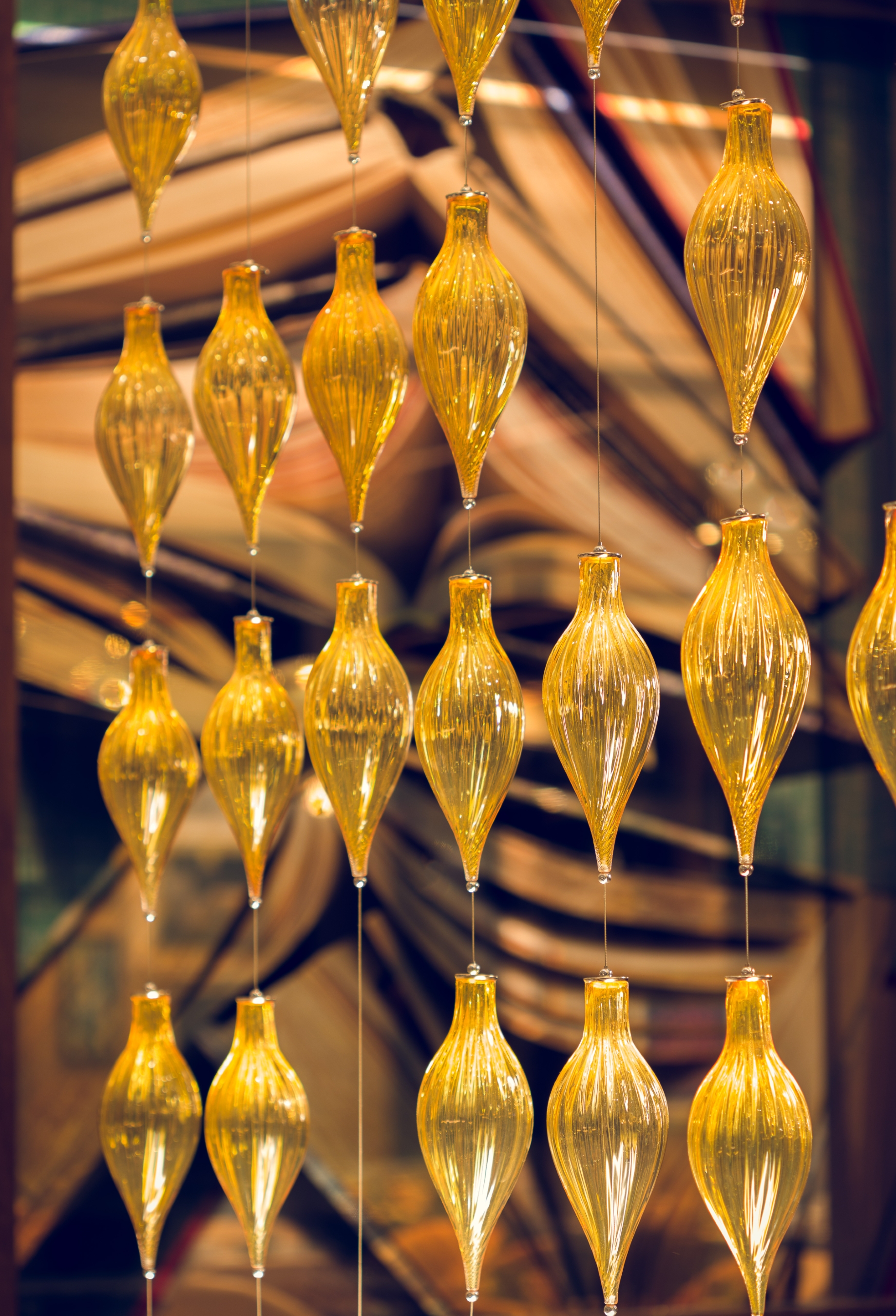 Close up of a glass sculpture at Sophy