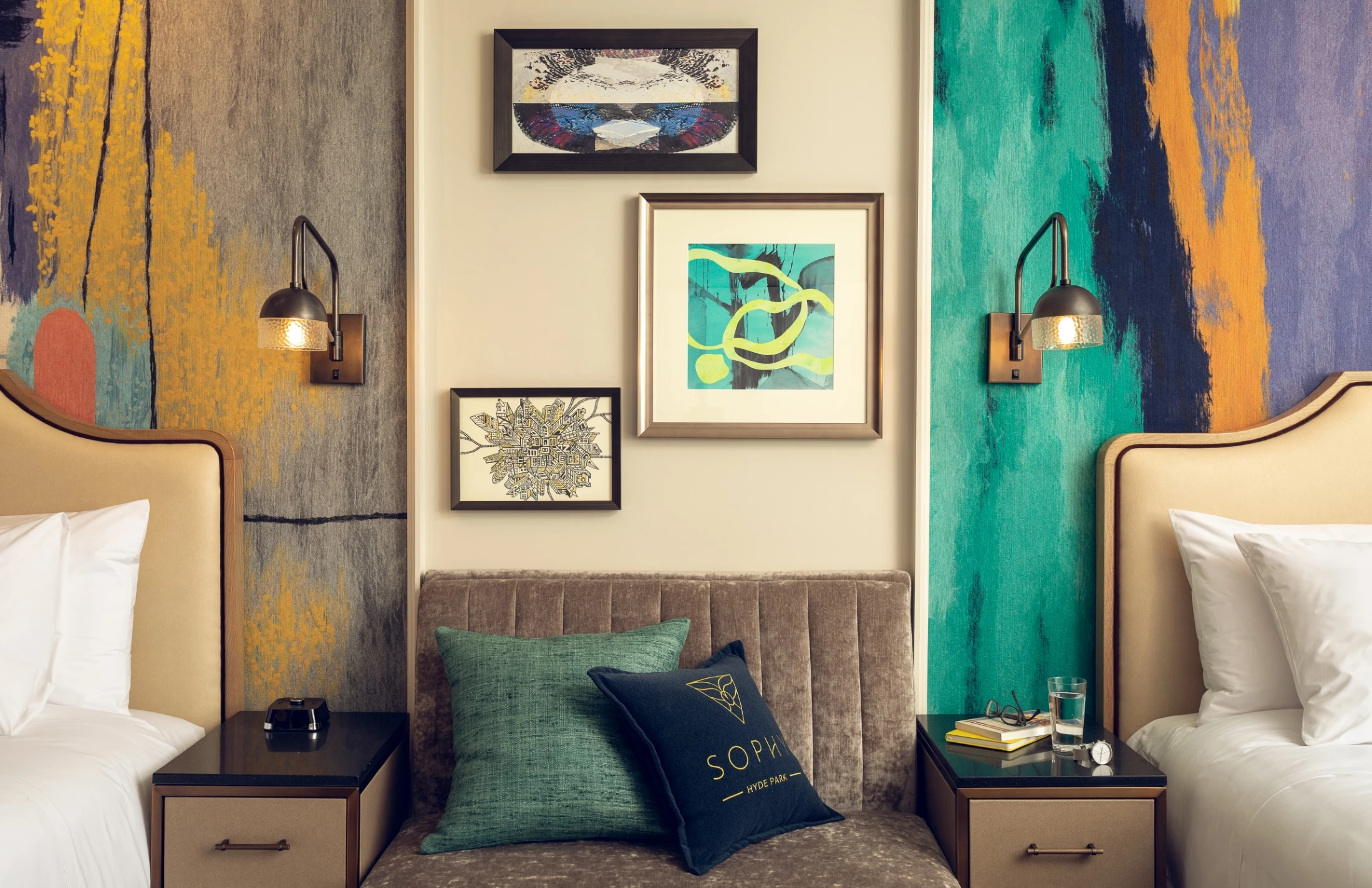 Artwork Between Two Beds